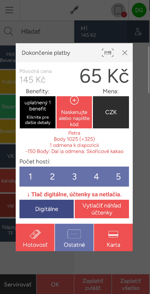 Storyous: Částka se přepočítá
